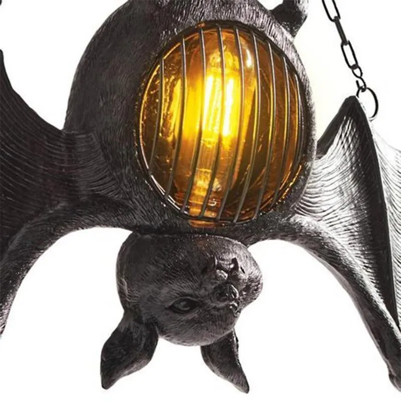 Halloween black bat lantern - decoration for All Hallow's Eve