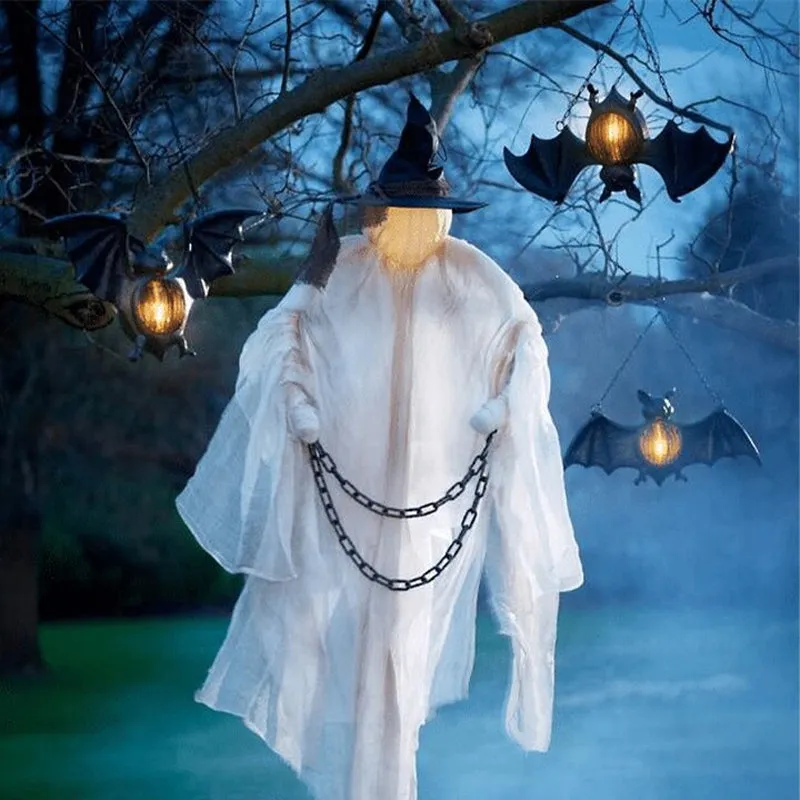 Halloween black bat lantern - decoration for All Hallow's Eve