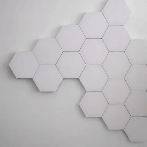 Hexagon LED Lights for Decorating The Wall During The Night and Joined Together By Magnets