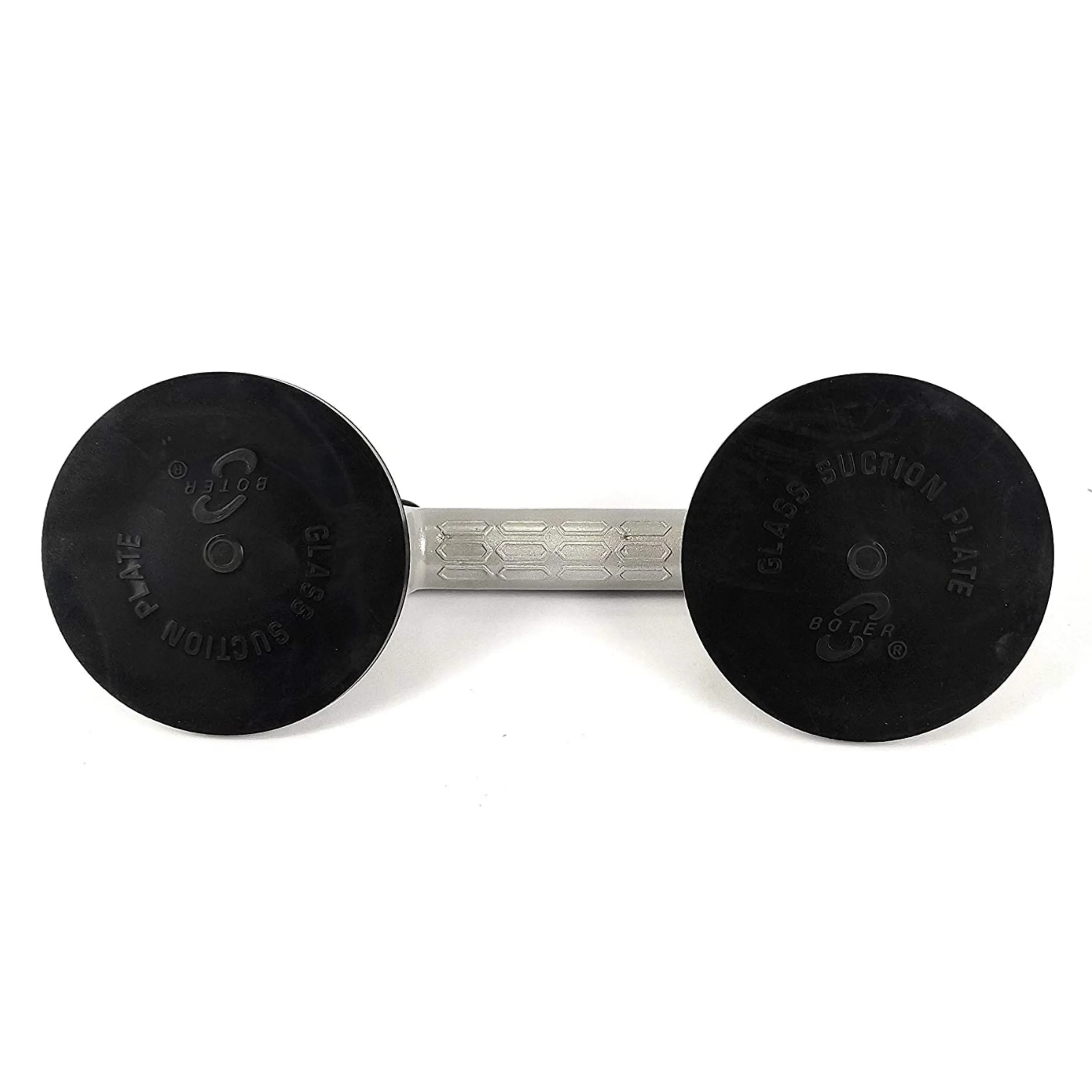 Homdum Aluminum 4.8” Lifting Suction Cup Plate Double/Two Handle Locking (2 claw) Sucker Flat Gripper for Lifting Mirror/Tiles/Granite slab, Heavy Duty Glass Lifter/car Dent Puller.