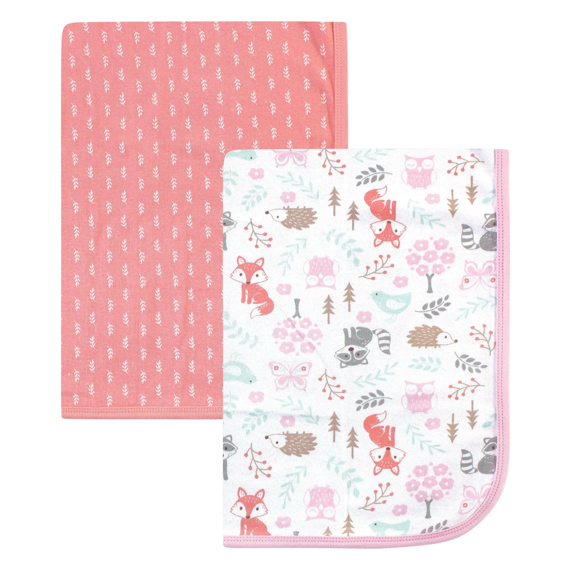 Hudson Baby Cotton Swaddle Blankets, Woodland Fox