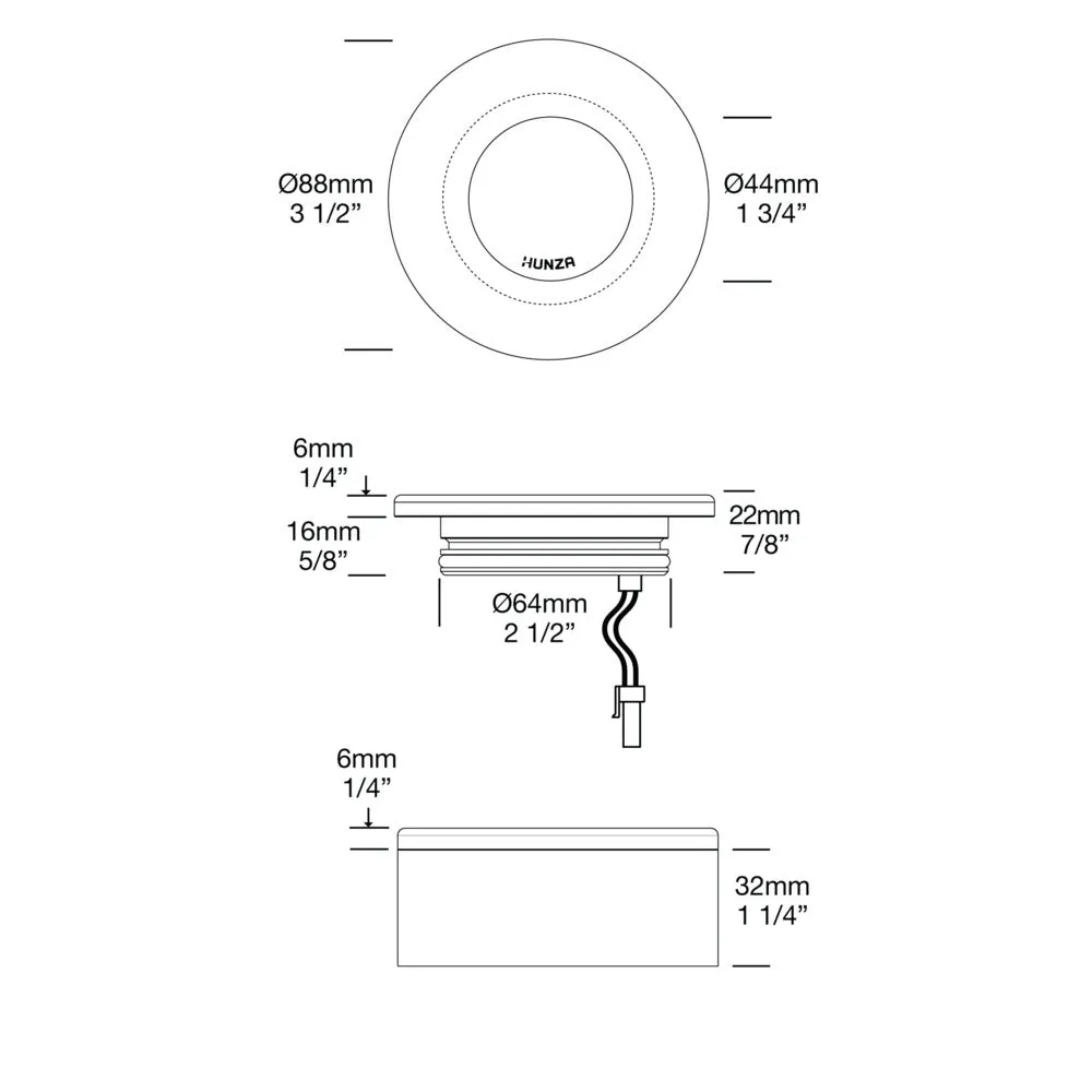 Hunza Surface Mount Round Light