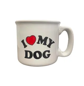 I Love My Dog Campfire Mug