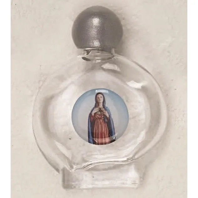 Immaculate Heart of Mary Holy Water Bottle - Pack of 12