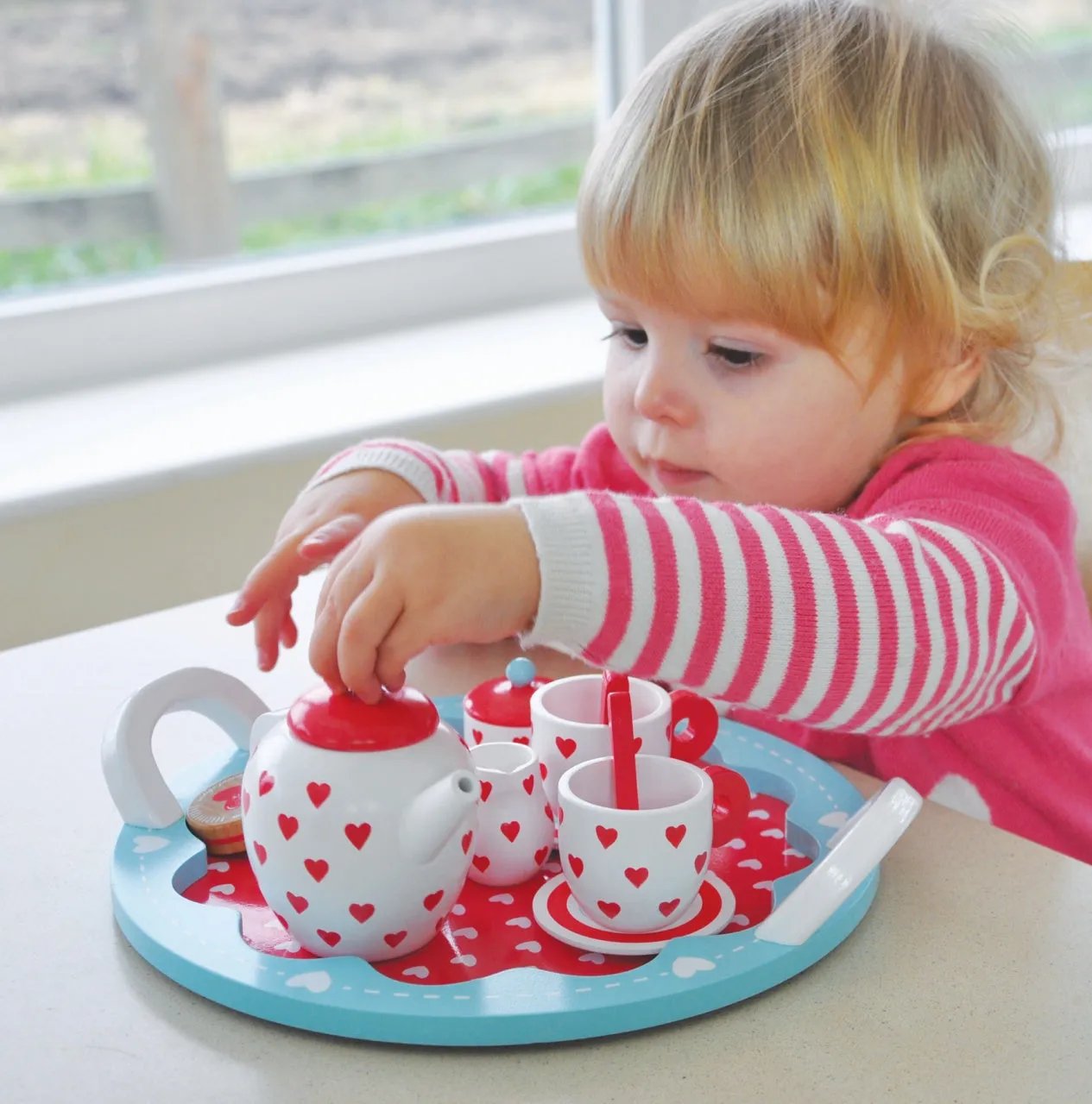 Indigo Jamm Hearts Tea Set