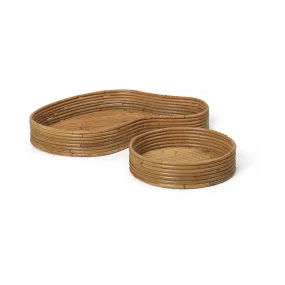 Isola Rattan Trays | Set of 2 | by ferm Living