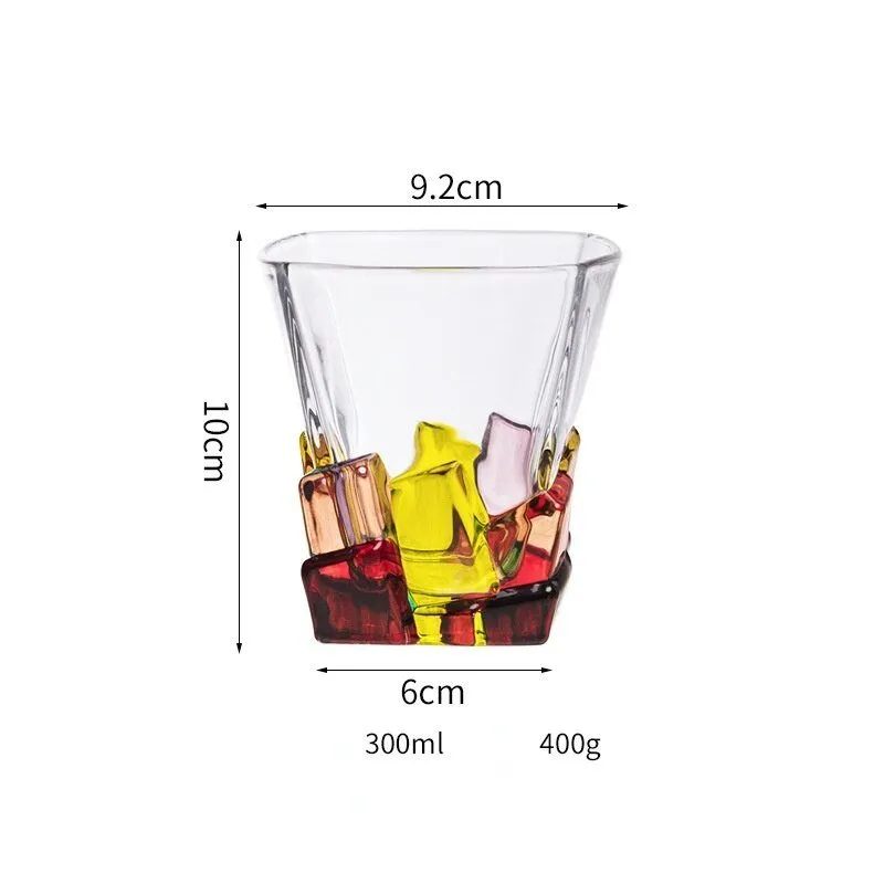 Italy Crystal Color Whiskey Cup