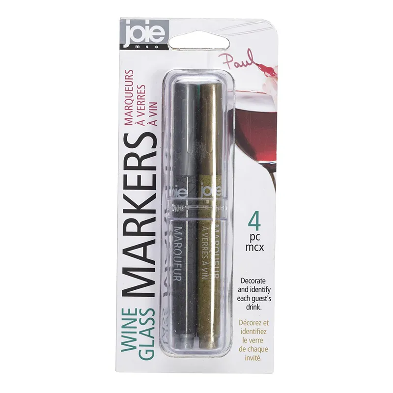 Joie's Wine Marker 4 Piece Set