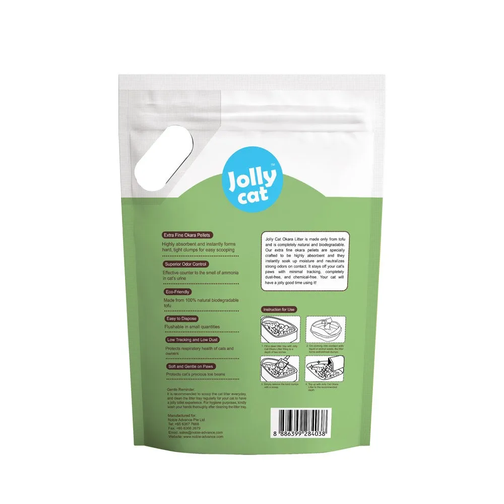 Jollycat Okara Tofu Cat Litter Green Tea 6L