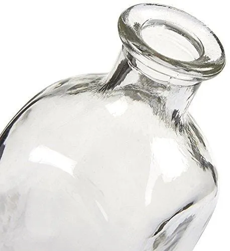 Juvale Clear Glass Bottles with Cork Lids (12 Pack)