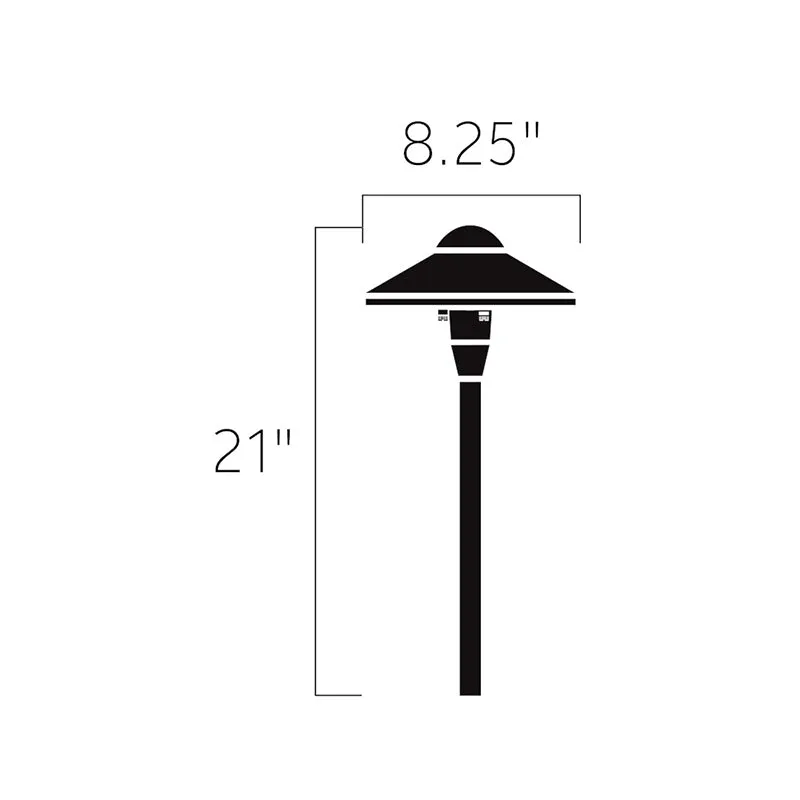 Kichler 15810 8" Dome LED Path Light