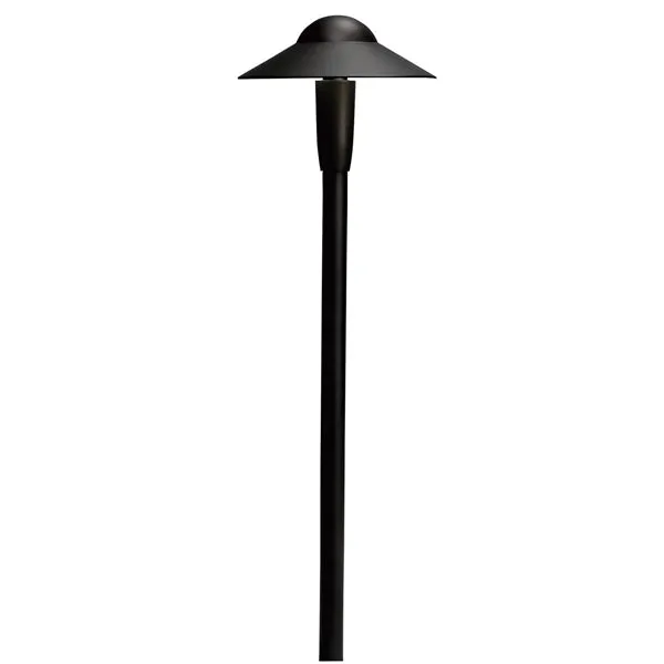 Kichler - 15870BKT30R -LED 3000K 6-inch Dome Path Light, Textured Black