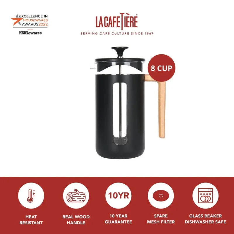 La Cafetiere Pisa Cafetiere 8 Cup Black