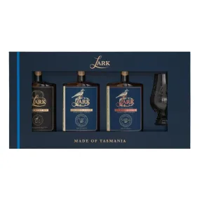 Lark Classic Flight Tasmanian Whisky Gift Pack with Glass (3 x 100mL)