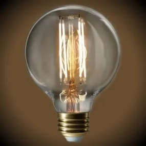 LED Filament Edison Globe Bulb - G25 Vintage - 7 Watt - Clear - 2700K