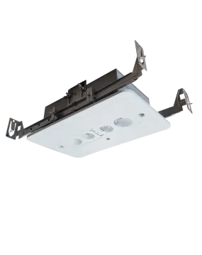 LED Recessed Emergency Light, 120-277V, Black or White Finish