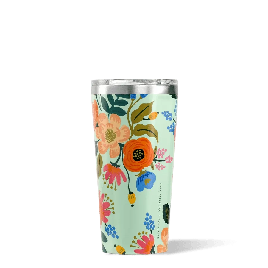 Lively Floral Mint Drinkware