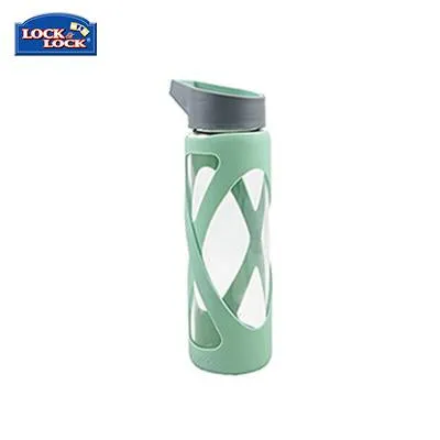 Lock & Lock X-Shape Glass Water Bottle 510ml