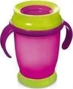 LOVI Junior mug with handles - pink 250ml 1/554