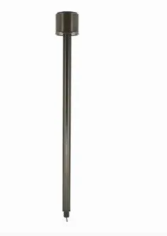 Lumien Brass Path Light Module with 18" Riser, 4W, 230 Lumens, 2700K, Adjustable Beam Spread, Antique Finish - w/  LAP-002