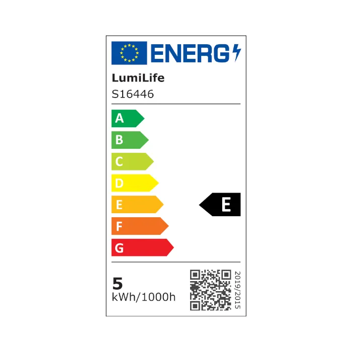 LUMiLiFe 5W E27 Candle LED Bulb - Dimmable - 470lm - 6500K