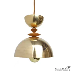 Mala Pendant Light No. 4 in Brass