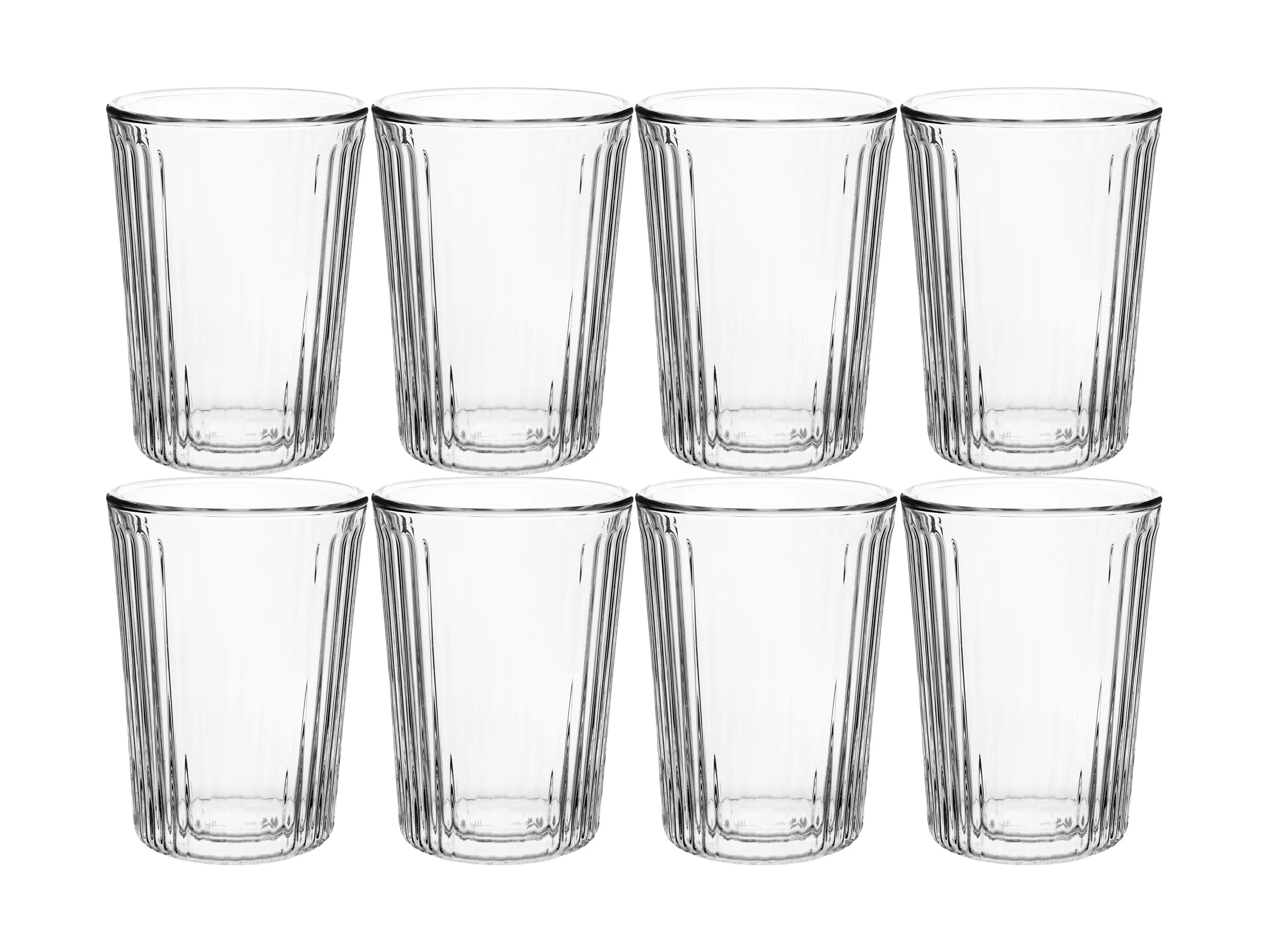 Maxwell & Williams Blend Stripey Double Wall Cup 250ml - Set of 8