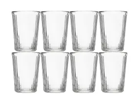 Maxwell & Williams Blend Stripey Double Wall Cup 250ml - Set of 8