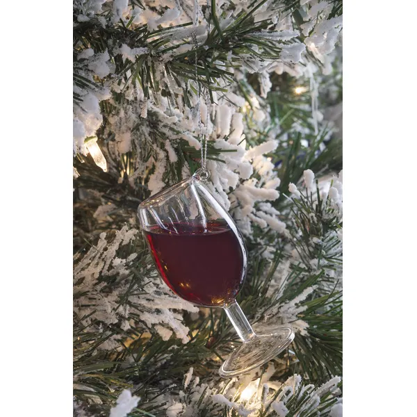 Merry Merlot Wine Glass Ornament