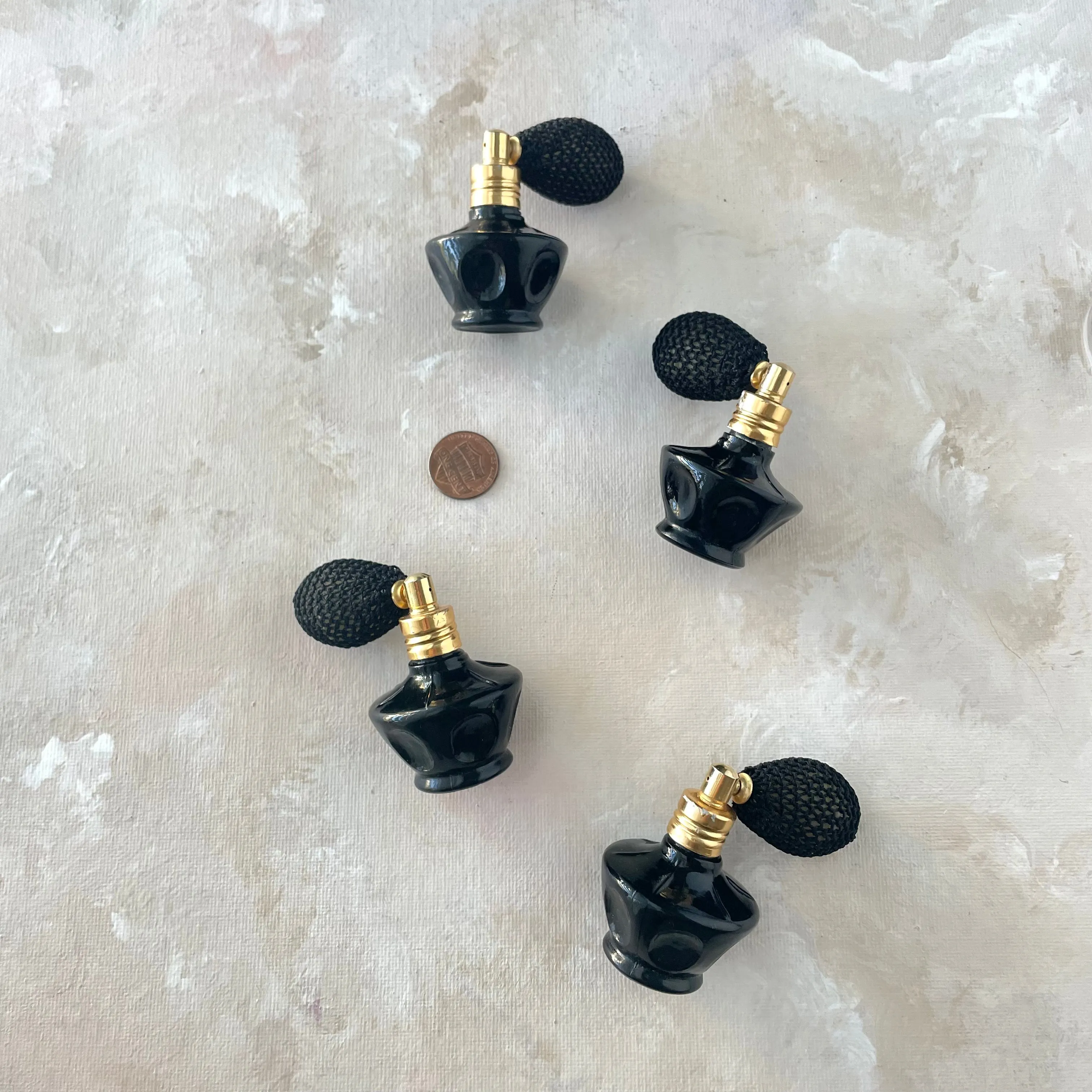 MINIATURE Black Atomizer -  Glass Atomizer