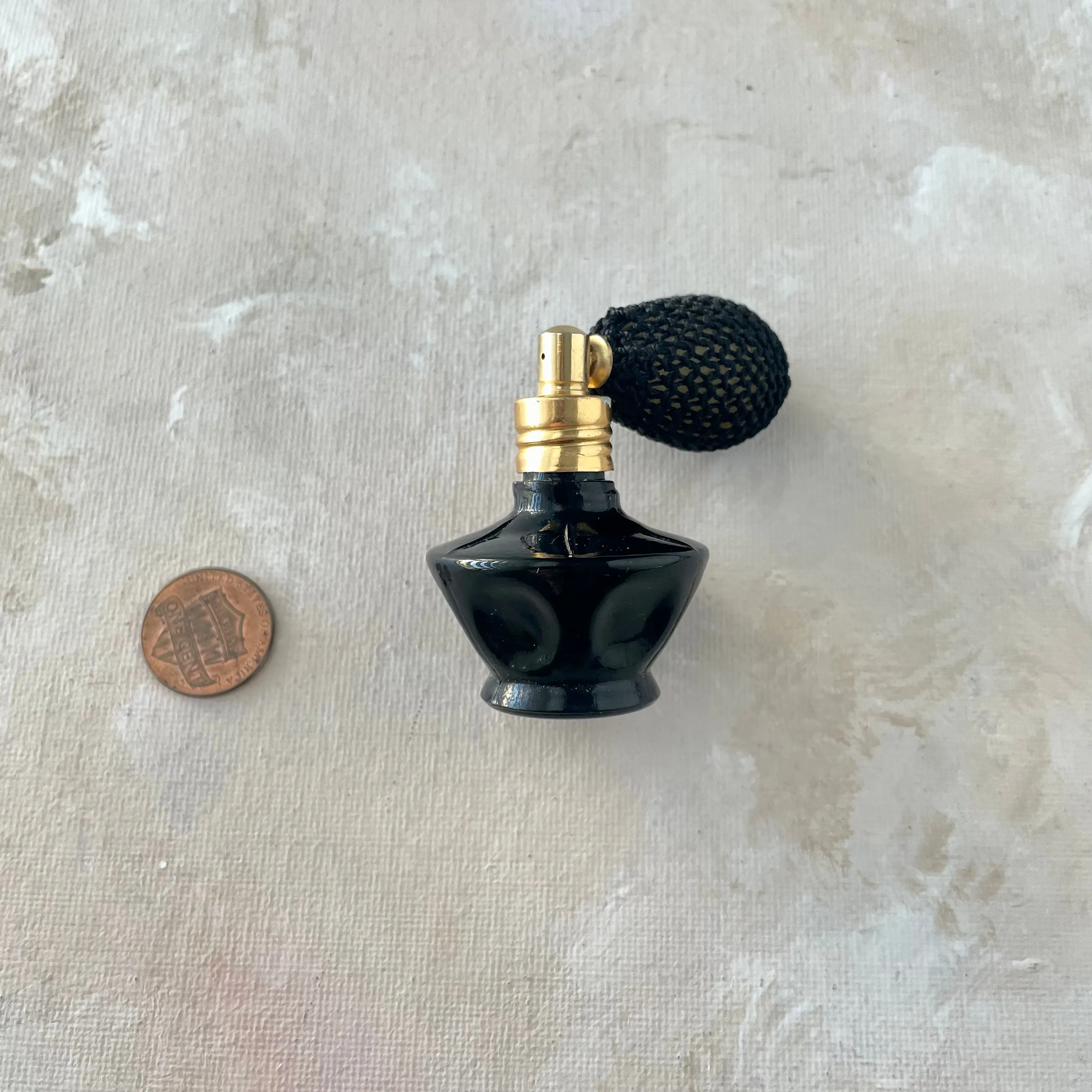 MINIATURE Black Atomizer -  Glass Atomizer