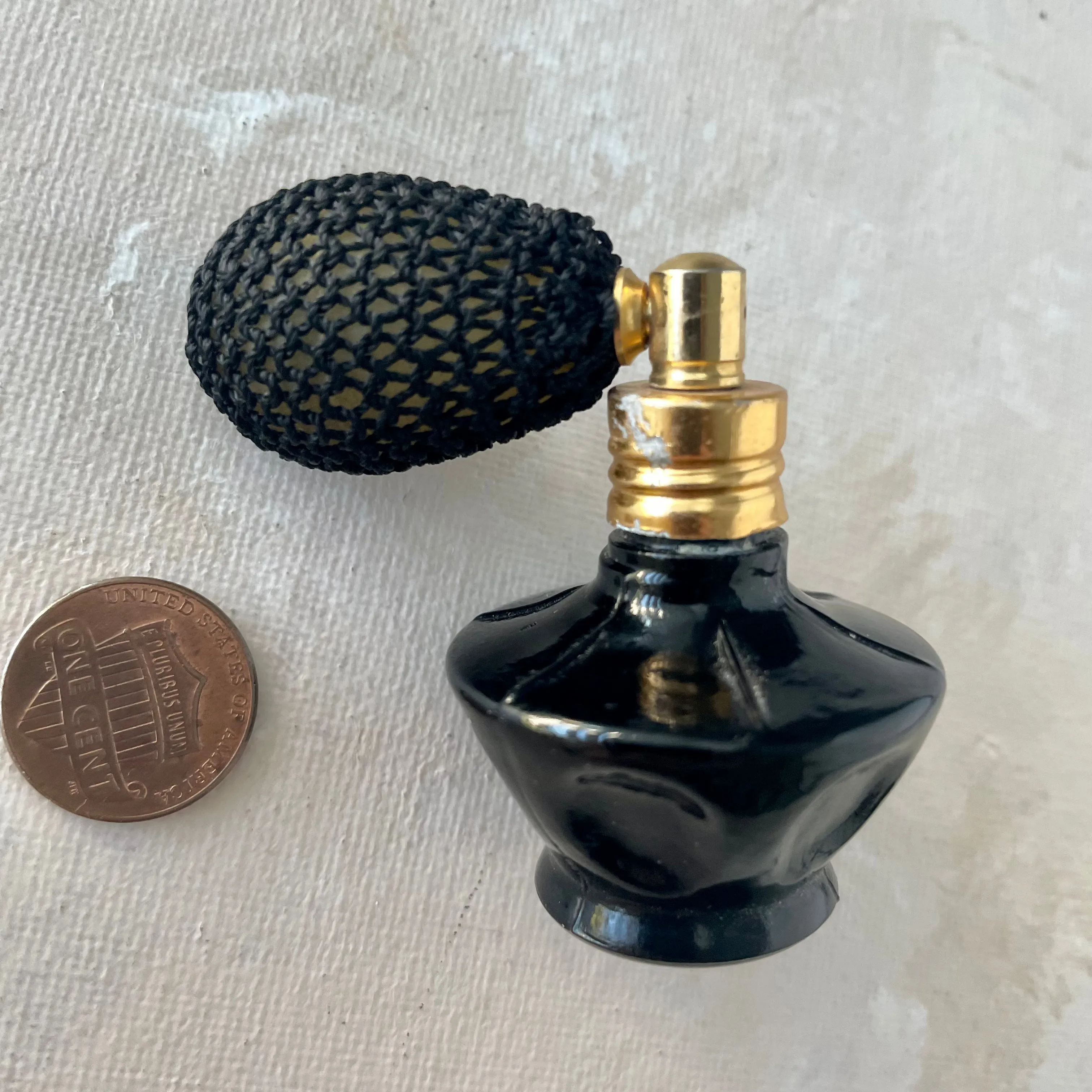 MINIATURE Black Atomizer -  Glass Atomizer