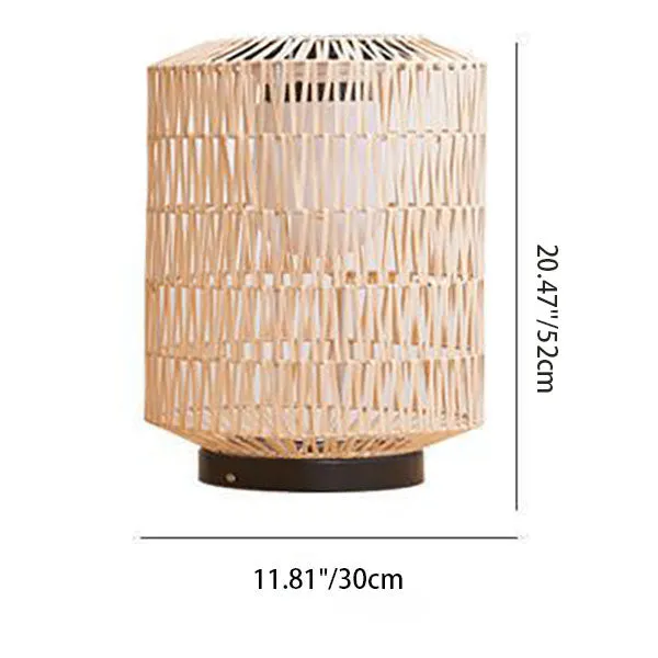 Modern Minimalist Solar Iron Rattan Cage Shaped LED Outdoor Landscape Light For Garden