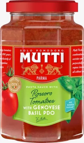 Mutti - Tomato Sauce With Basil Glass Bottle 400G