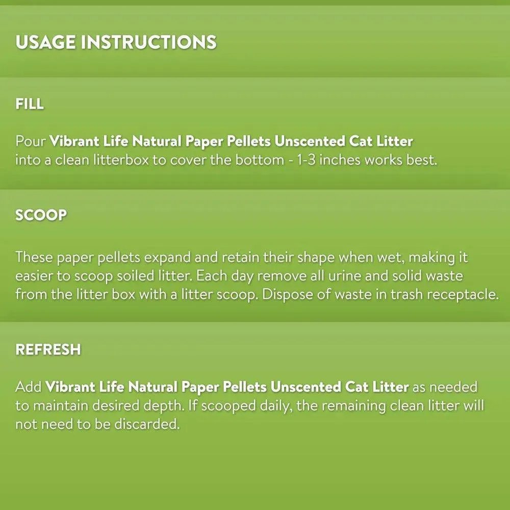 Natural Paper Pellets Cat Litter 20 Lb