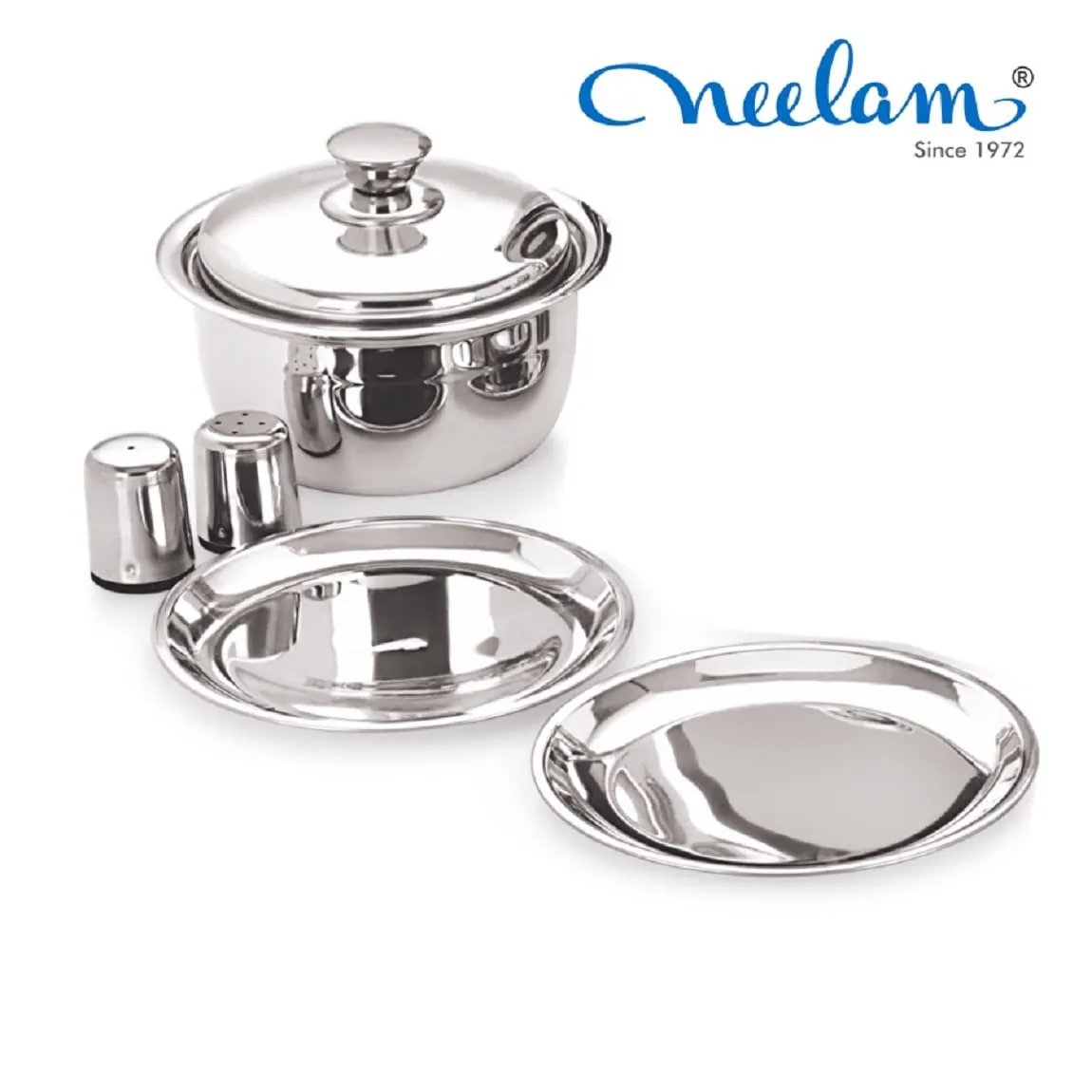 Neelam Stainless Steel Premium 41 pcs Dinner Set