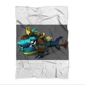 Nibblers the Misfit Shark Sublimation Throw Blanket