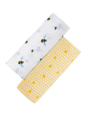 Organic Swaddle Set - Busy Bees (Bee & Hive)