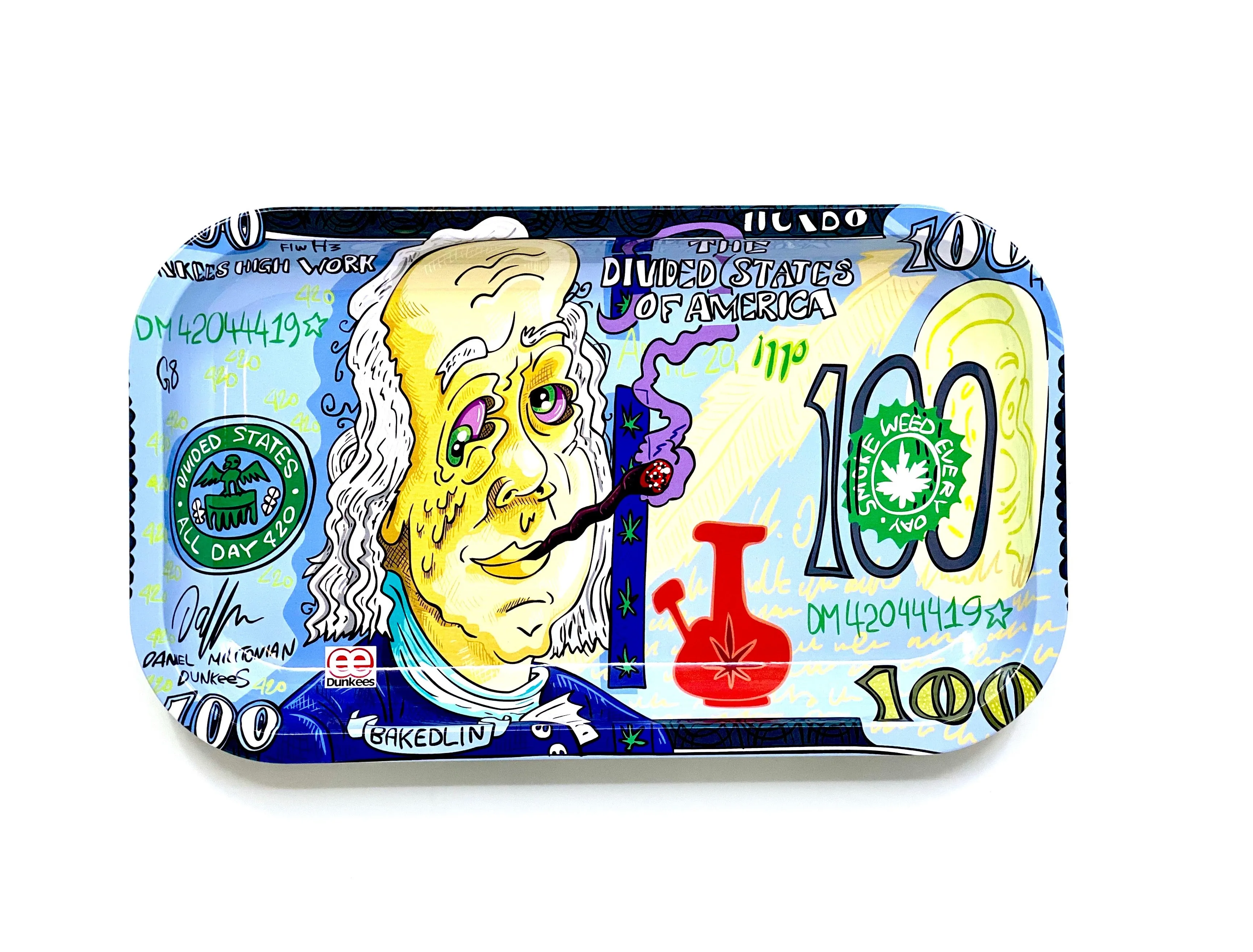 Original Art’s High Benjamin Rolling Tray Designed By Dunkees