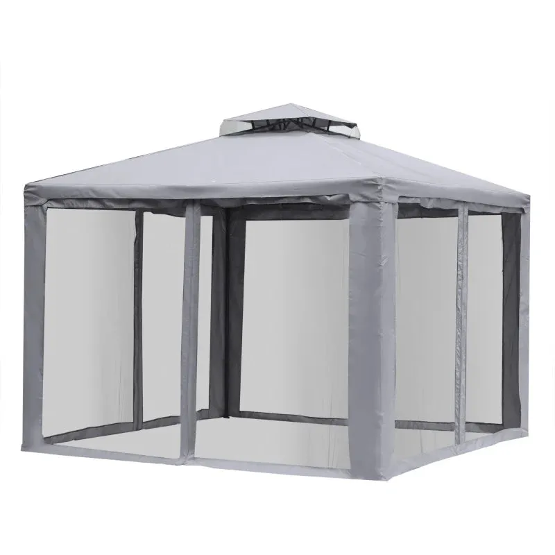 Outsunny Gazebo 3m x 3m  Grey