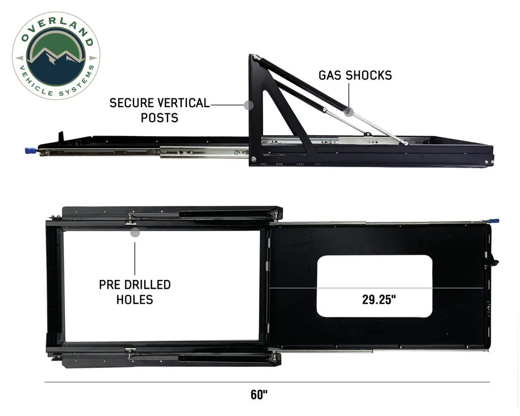 Overland Vehicle Systems Refrigerator Tray With Slide and Tilt - Size  Small