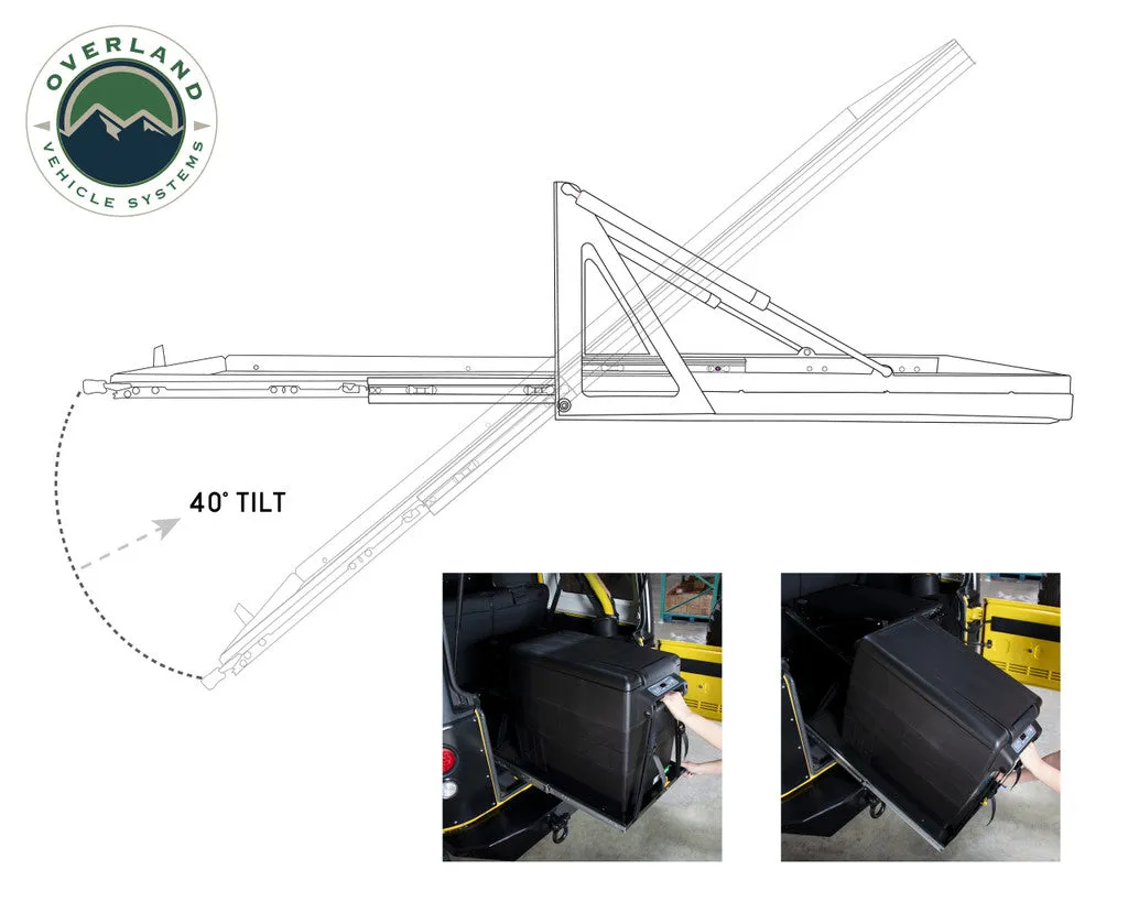 Overland Vehicle Systems Refrigerator Tray With Slide and Tilt - Size  Small