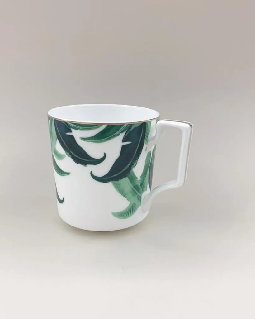 Panama Leaf Design Coffee Mug