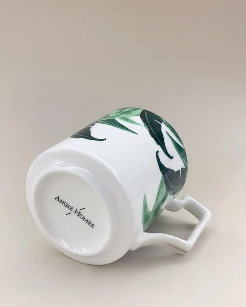 Panama Leaf Design Coffee Mug