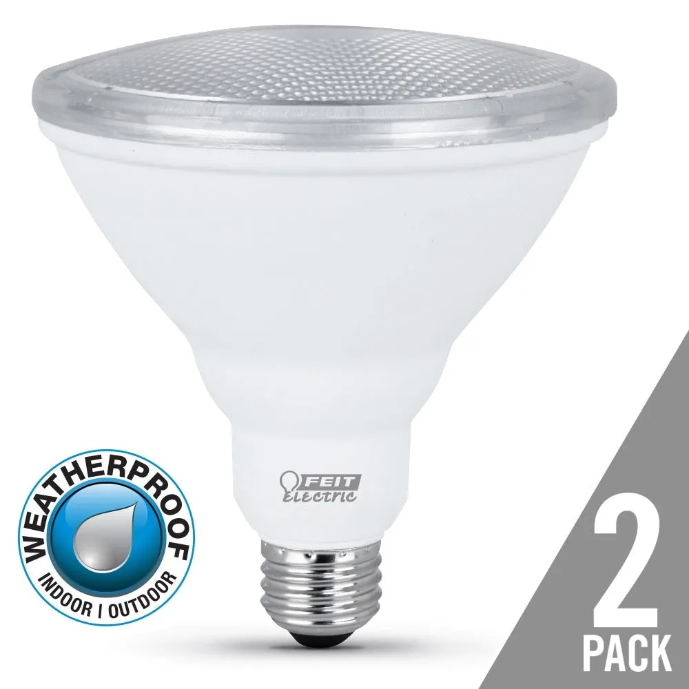 PAR38 LED Light Bulbs, 10.5 Watts, E26, Weatherproof, Non-Dimmable, 750 lumens