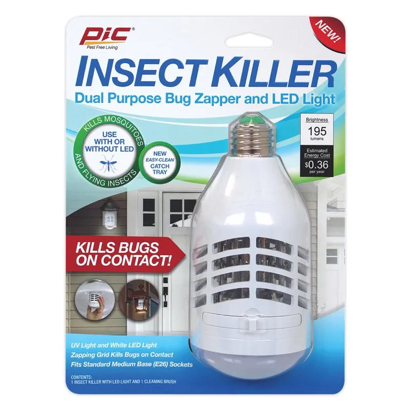 PIC Indoor and Outdoor Electric Insect Killer Replacement Bulb 855 sq ft 9 W