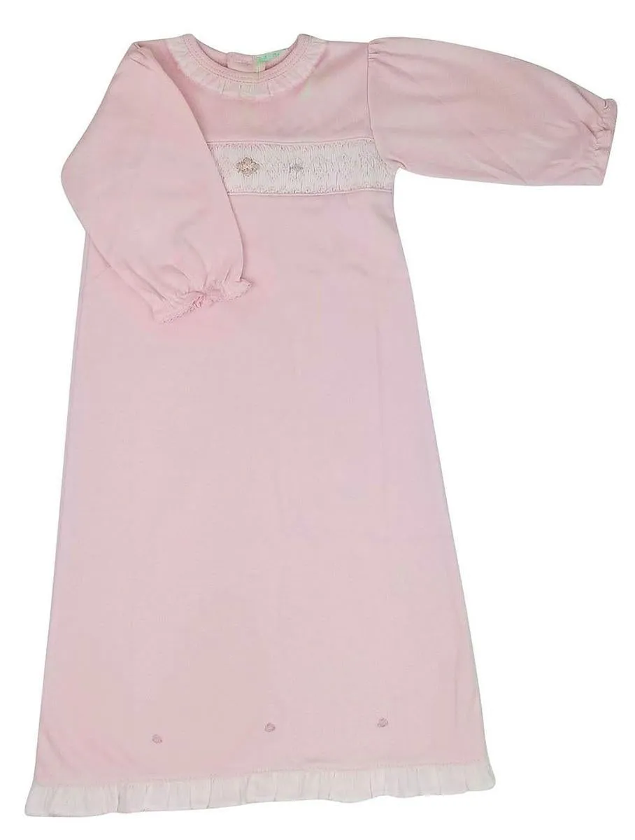 Pink Smocked Blanket