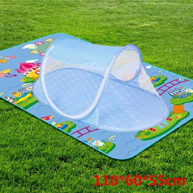 Portable  Crib With Netting Newborn Cotton Baby Sleep Travel Bed