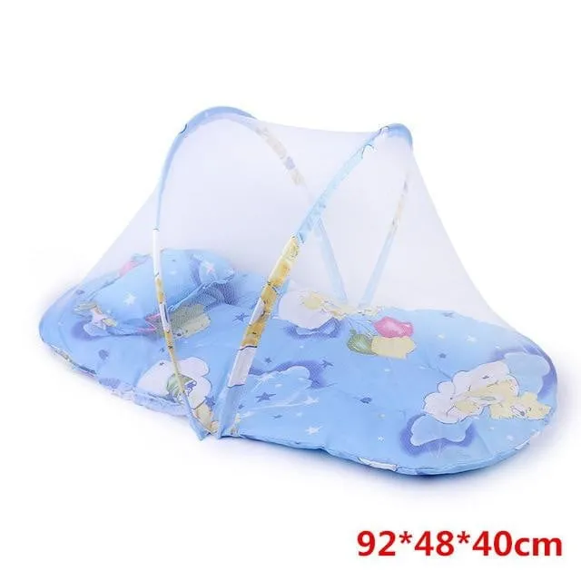 Portable  Crib With Netting Newborn Cotton Baby Sleep Travel Bed