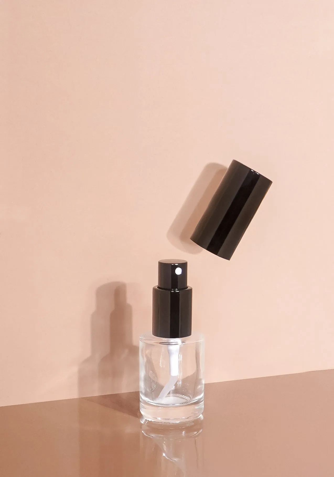 Princi Glass Bottle | Clear | Spray Cap